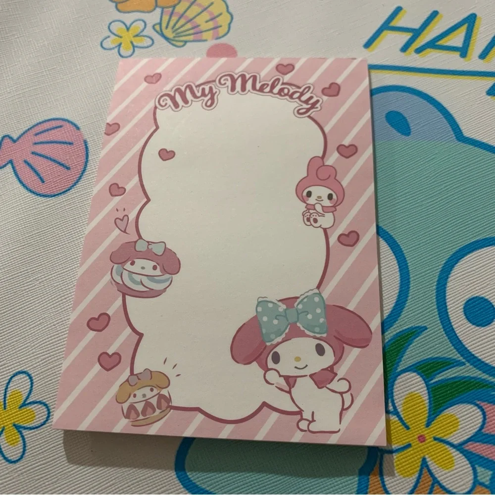 My Melody Mini Notebook, Memo Pads and Sticky Notes Set